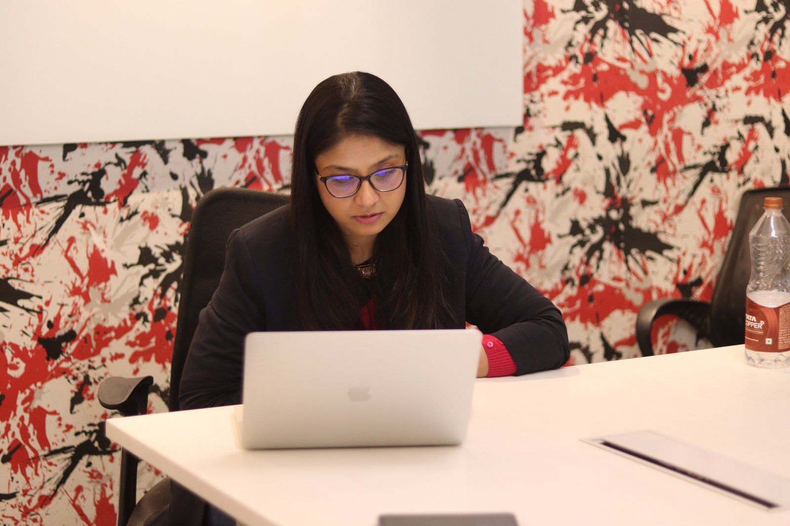 Ria Jain in a virtual counselling session