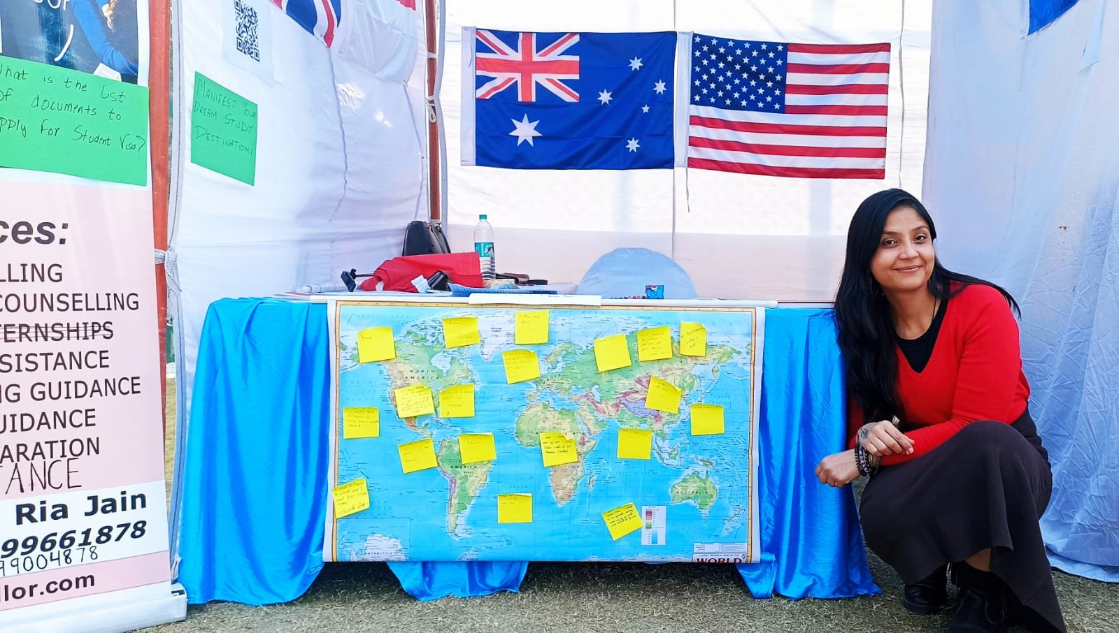 Study abroad fair booth